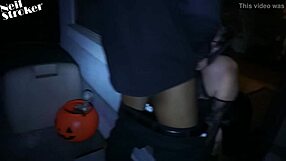 big black cock pounds masked halloween ass from behind doggystyle