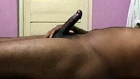 hot brunette solo handjobs huge cock in amateur underwear tease