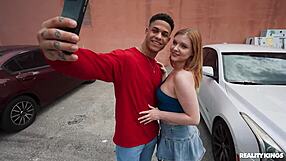 Blonde Pickup Slut Deepthroats In Parking Lot!