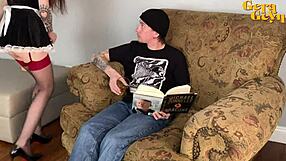 hey landlord, your sloppy sexy polish cleaning girl deepthroats my monster cock rough