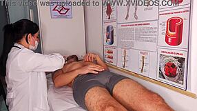 nurse catches patient's throbbing erection up close