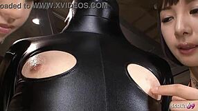 Two Asian Femdoms: Suck Our Dildos In Leather Masks?