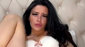 slutty american student fingers pussy to squirting orgasm