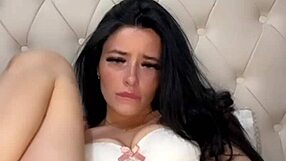 slutty american student fingers pussy to squirting orgasm