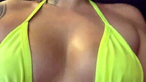 Tiny Thong Gym Tease Drips Wet