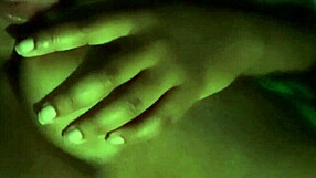 licking my chubby ebony nipples feels so good at night