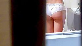 hidden cam catches sexy argentinian teen miranda's upskirt miniskirt tease in college