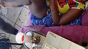 african american milf fucks then hits gloryhole hard