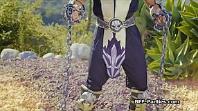 Kitana Shares Hard Dick with Warrior Besties in Cosplay 4some