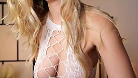 She Slips Into Lace Underwear Waiting Alone