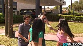 spanish babes abella anderson and ava addams in wild orgy fuck