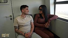 mariana martix bangs papi rodriguez on train