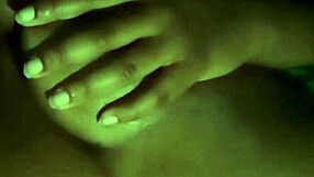 licking my chubby ebony nipples feels so good at night