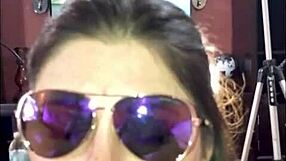 horny bbw glasses slut with juicy curves facefucked deep by monster black cock swallows creamy facial load