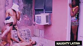 hot latina amateurs fuck me hard till double pussy creampie!