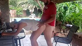 Pssygalore69 Bent Over Desk, Doggystyle Fucked Hard by Brother-in-Law, Cum on Ass