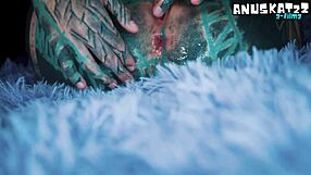 why does her latex ass prolapse from metal toy gape?