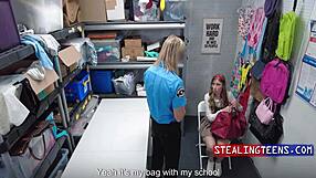 Winter Flynn desperate teen student fucks for stolen goods payment