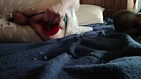 Homemade amateur babe stuffs huge monster dildo deep anal in lingerie