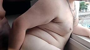 Padrasto Negão Dominates Fat Gordinha Ass By Window