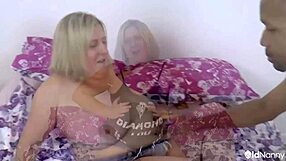 bbw milf melons marie grinds big natural tits on diamond lou in steamy agedlove session