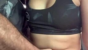 ex-teacher grandpa sneaks latina pussy ride in his car