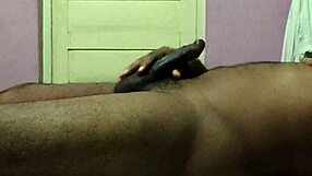 hot brunette solo handjobs huge cock in amateur underwear tease