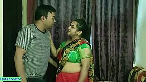 horny indian wife bends over for doggystyle creampie on ranch