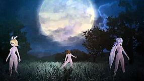 kagamine rin meiko haku nude mods bare huge tits and ass