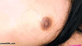 Cute petite brunette teen reveals sexy body during casting interview