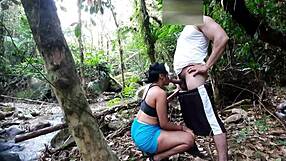 hot waterfall bath turns into wild monster cock ass pounding