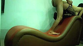 Myanmar cheating wife bends over sofa for hardcore doggystyle ass pounding