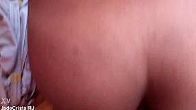 visiting morro do vidigal we film sexy brazilian housewife flashing shaved pussy close up in lingerie