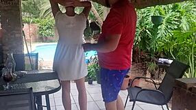 Pssygalore69 Bent Over Desk, Doggystyle Fucked Hard by Brother-in-Law, Cum on Ass