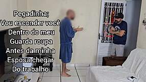 Blindfolded wife thinks it's me but friend fucks her hard instead!