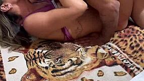 devout wife cheats with black bull's monster cock behind hubby's back