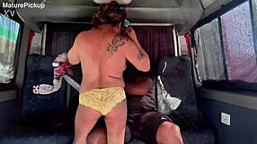 Anal Riding Picked Up Curvy Granny With Big Cock In Public Bus