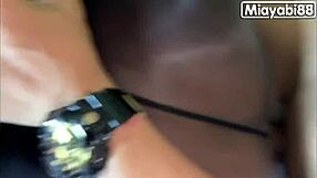 thai slut secretary in stockings takes creampie from boss's monster cock