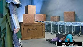 whoa darkstalkers xxx parody rocks with abigail mac fucking charles dera in cosplay