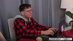 geeky step brother pounds petite step sister like toy with monster cock