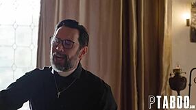 yo priest tommy, belle penelope kay confesses her dirty taboo desires for petite teen ass and tits