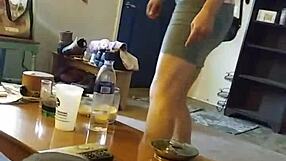 Cute blonde teen lotions body spied as whore