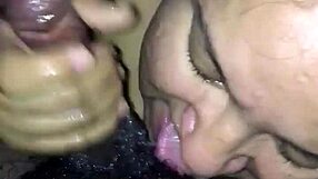 nasty bbw deepthroats huge black monster cock like a freaky fat slut sucking hard