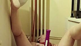 Humiliated Milf Slave Eats from Bowl with Buttplug in BDSM Play