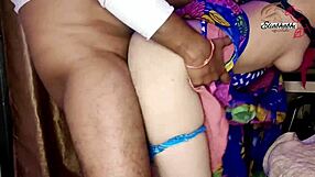 Maid tempted with salary raise for bent over hairy pussy doggystyle pounding close up