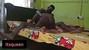 Big Cock Slams Real African Amateur First Date Fuck