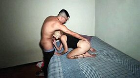 my cousin tested my girlfriend and we bareback fucked her ass deep
