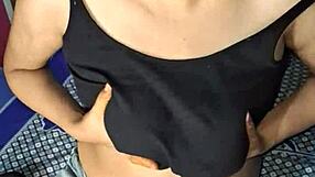 Chubby Indian Bhabhi's Huge Saggy Tits and Juicy Pussy Drip with Moans