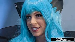 whoa darkstalkers xxx parody rocks with abigail mac fucking charles dera in cosplay