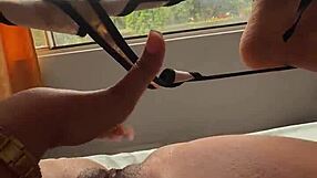 Wow Juicy Latina Fingers Swollen Pussy as Crowds Pass!